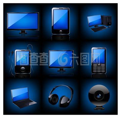 電子產品矢量圖